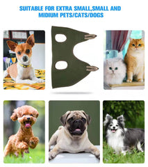 Kkiimatt breathable 3D mesh material keeps pets cool during grooming.