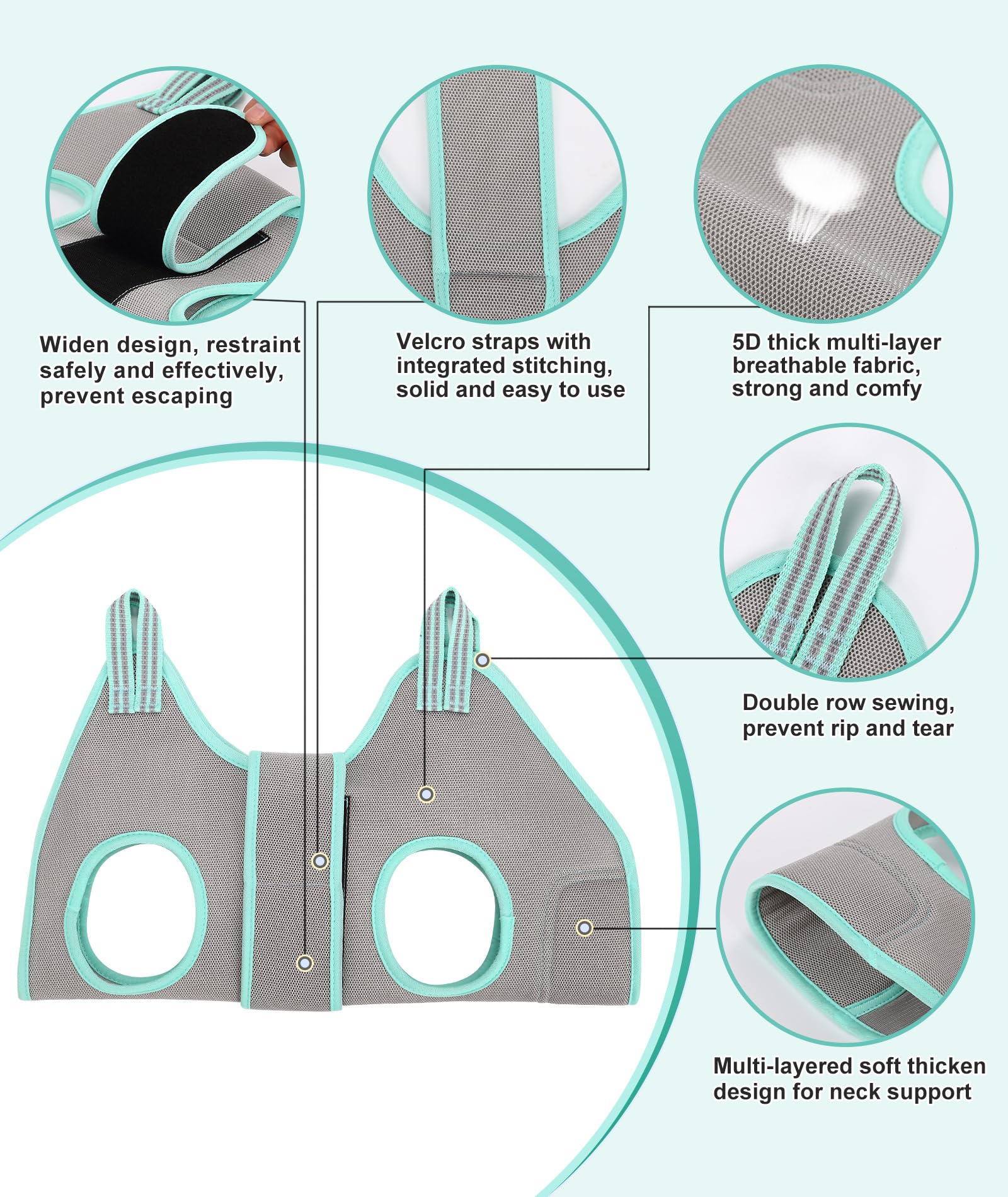 Kkiimatt dog grooming harness for nail trimming enables at-home grooming with less struggle.