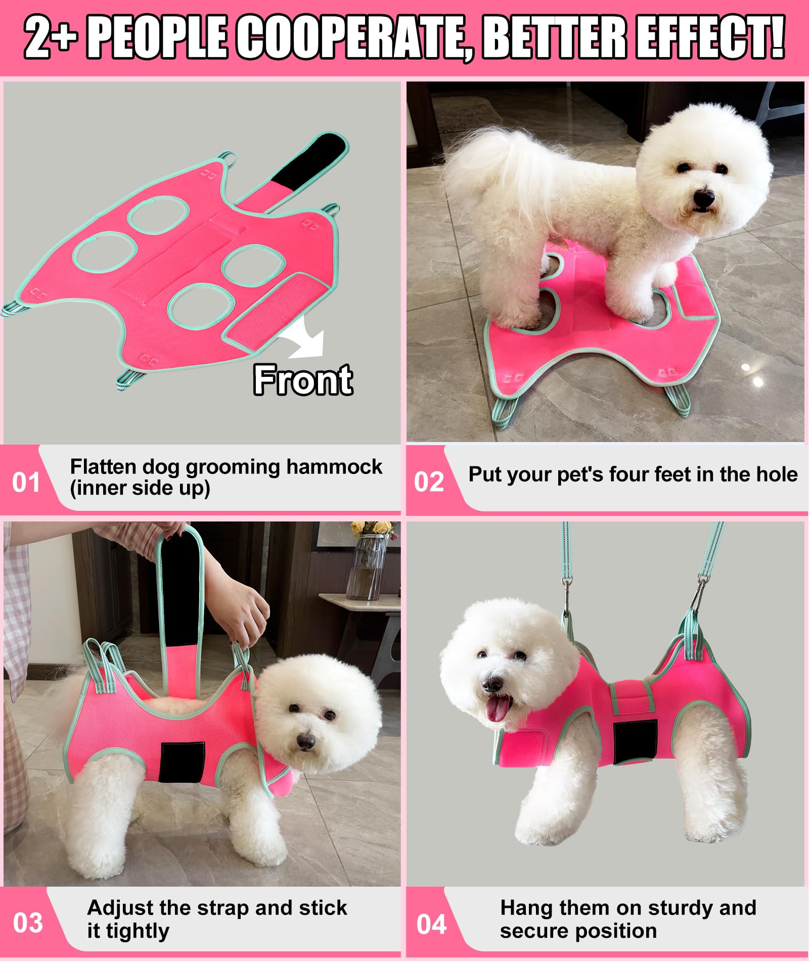 Kkiimatt multipurpose grooming sling supports at-home nail care and more.