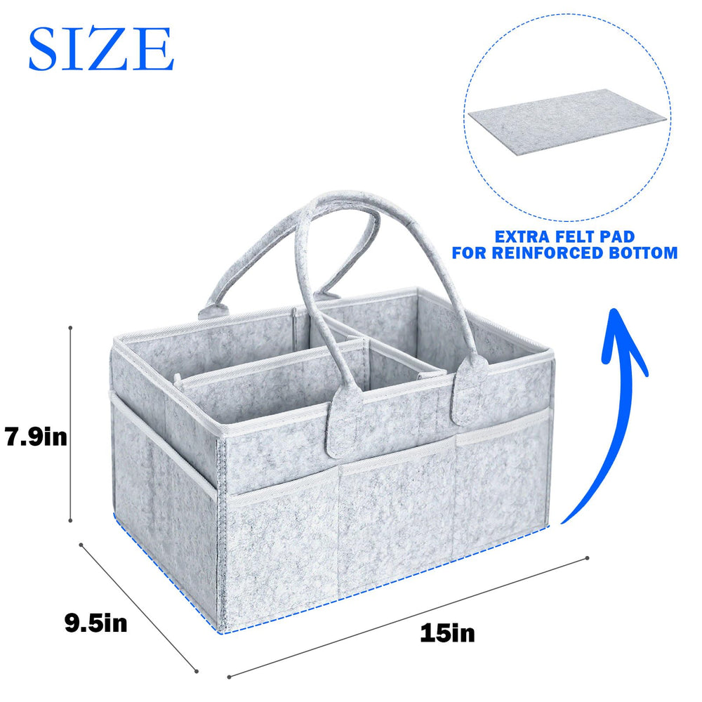 klawdsky grooming tote carrying handles make it easy to transport