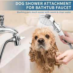 Klleyna pet wash hose and sink sprayer for easy animal baths.