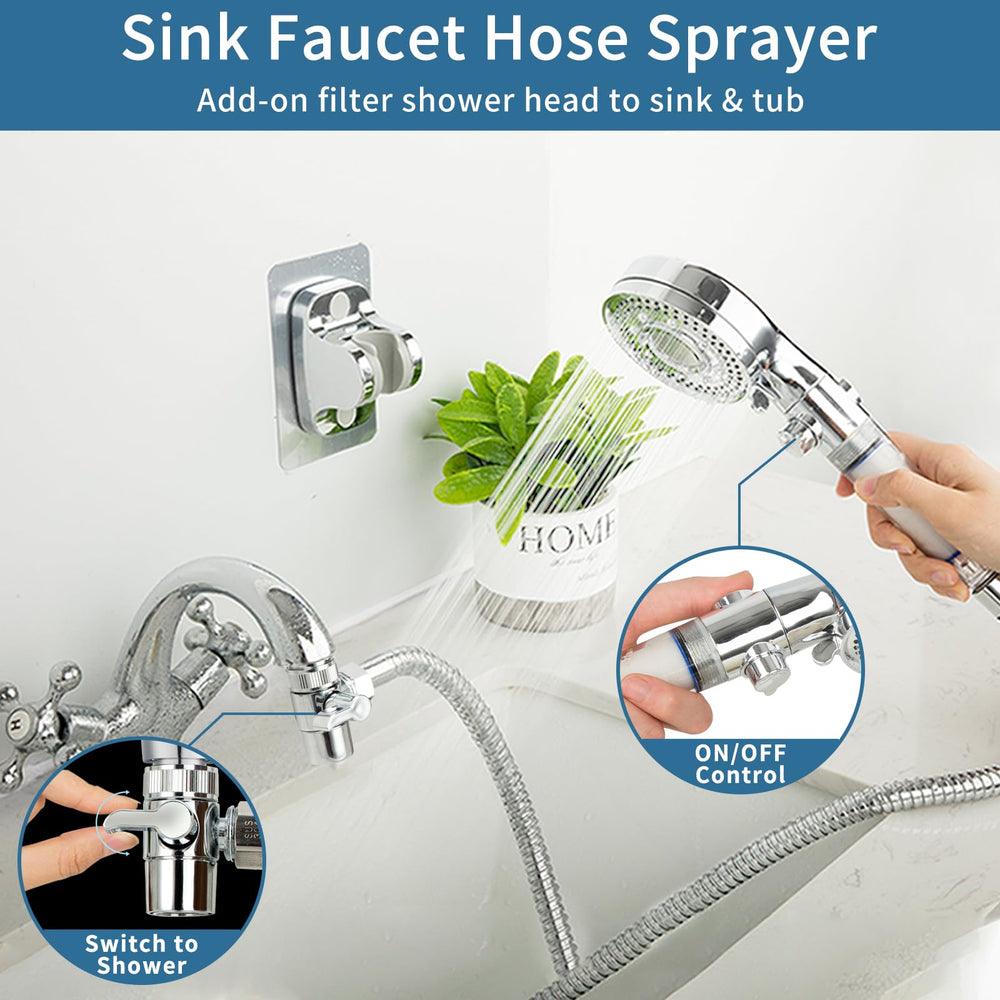 Klleyna soft water filter with replaceable cotton for gentler rinses.