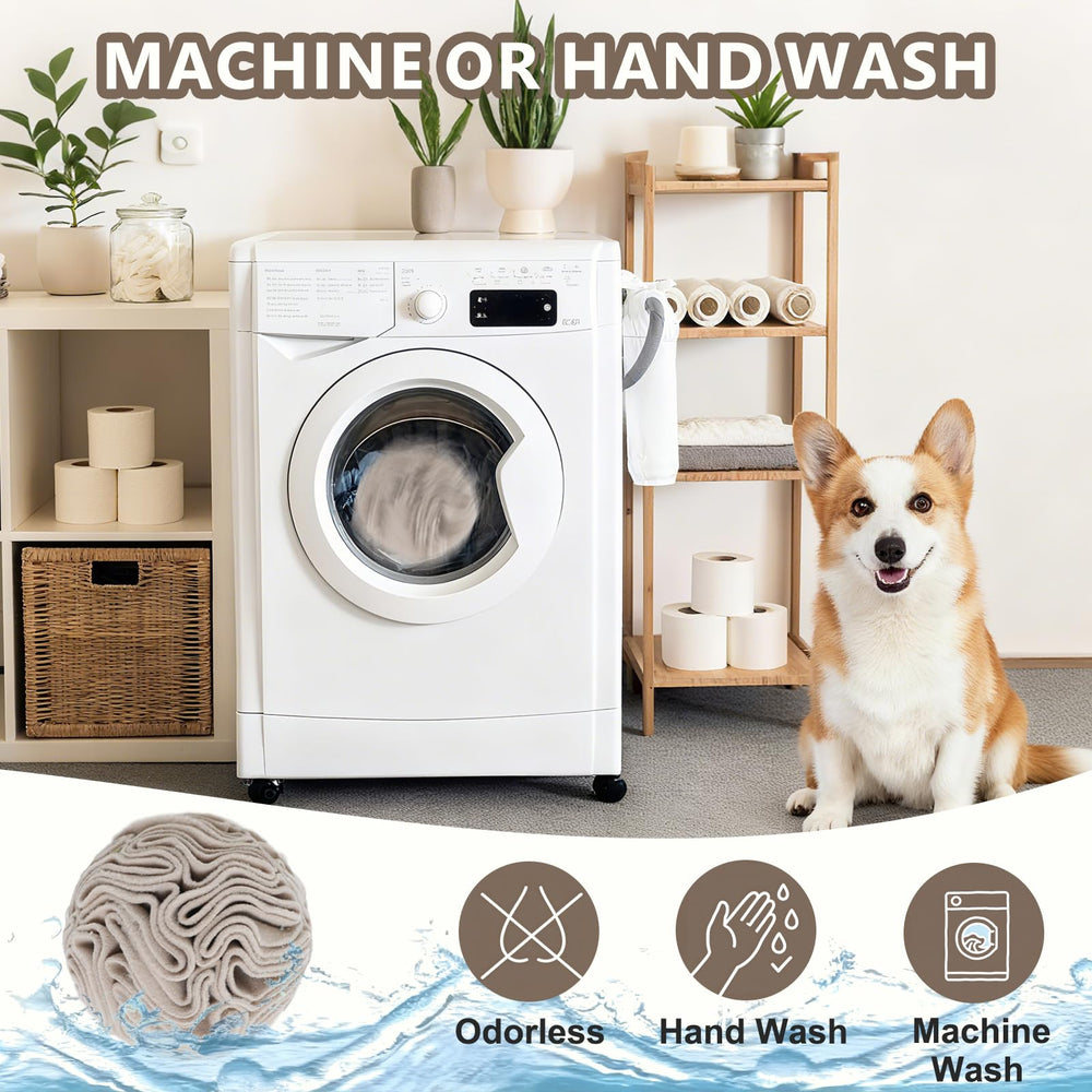 kmirepa light brown color hides paw dirt while blending with decor.