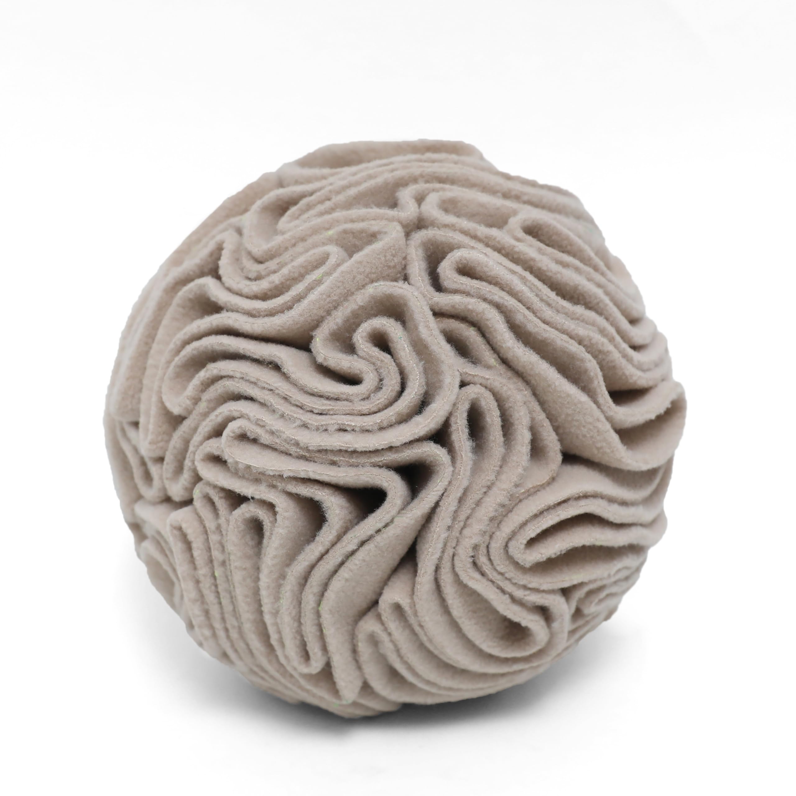 kmirepa light brown snuffle ball for dogs—interactive puzzle play.