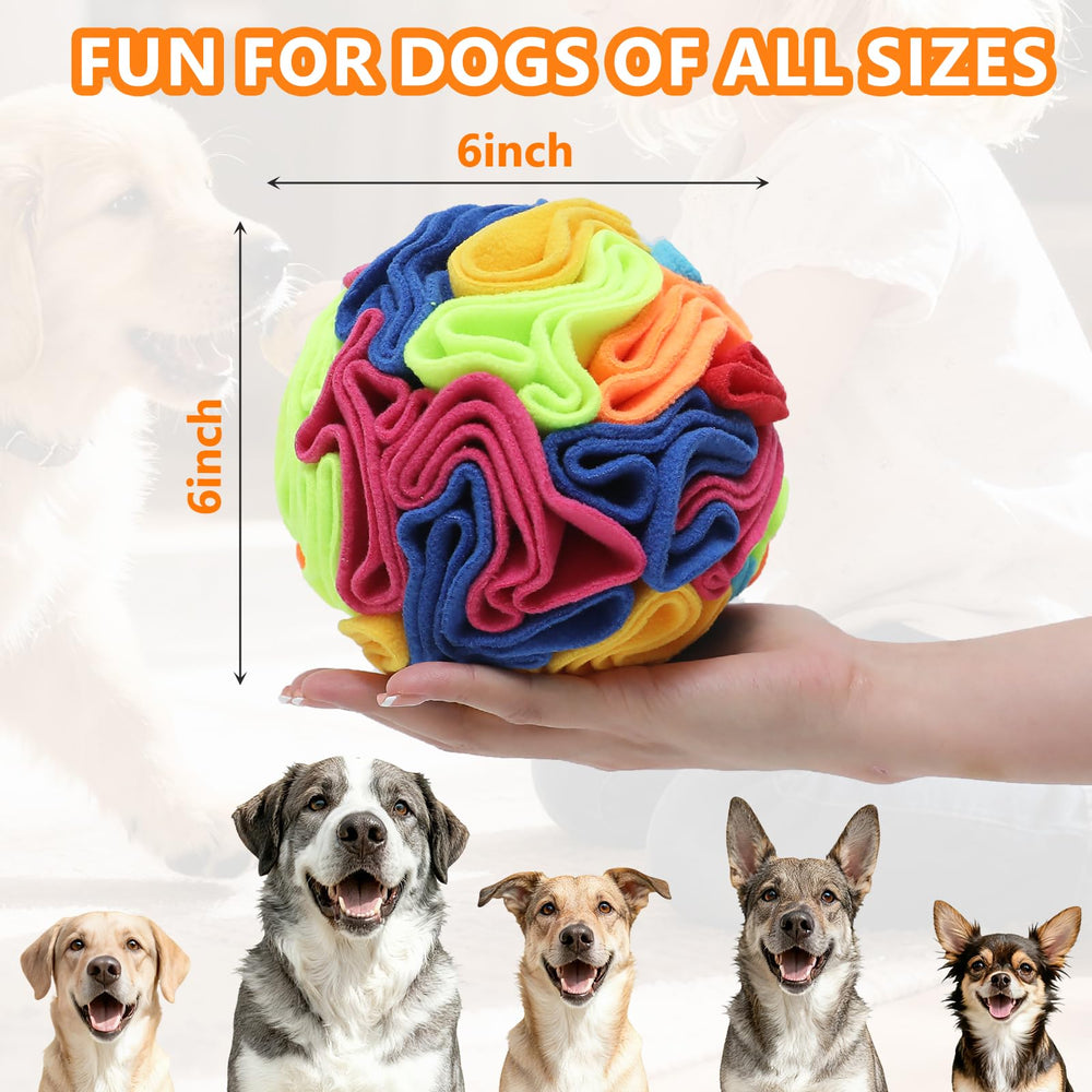 kmirepa snuffle ball durable construction, built to endure gentle chewing for longer play sessions.