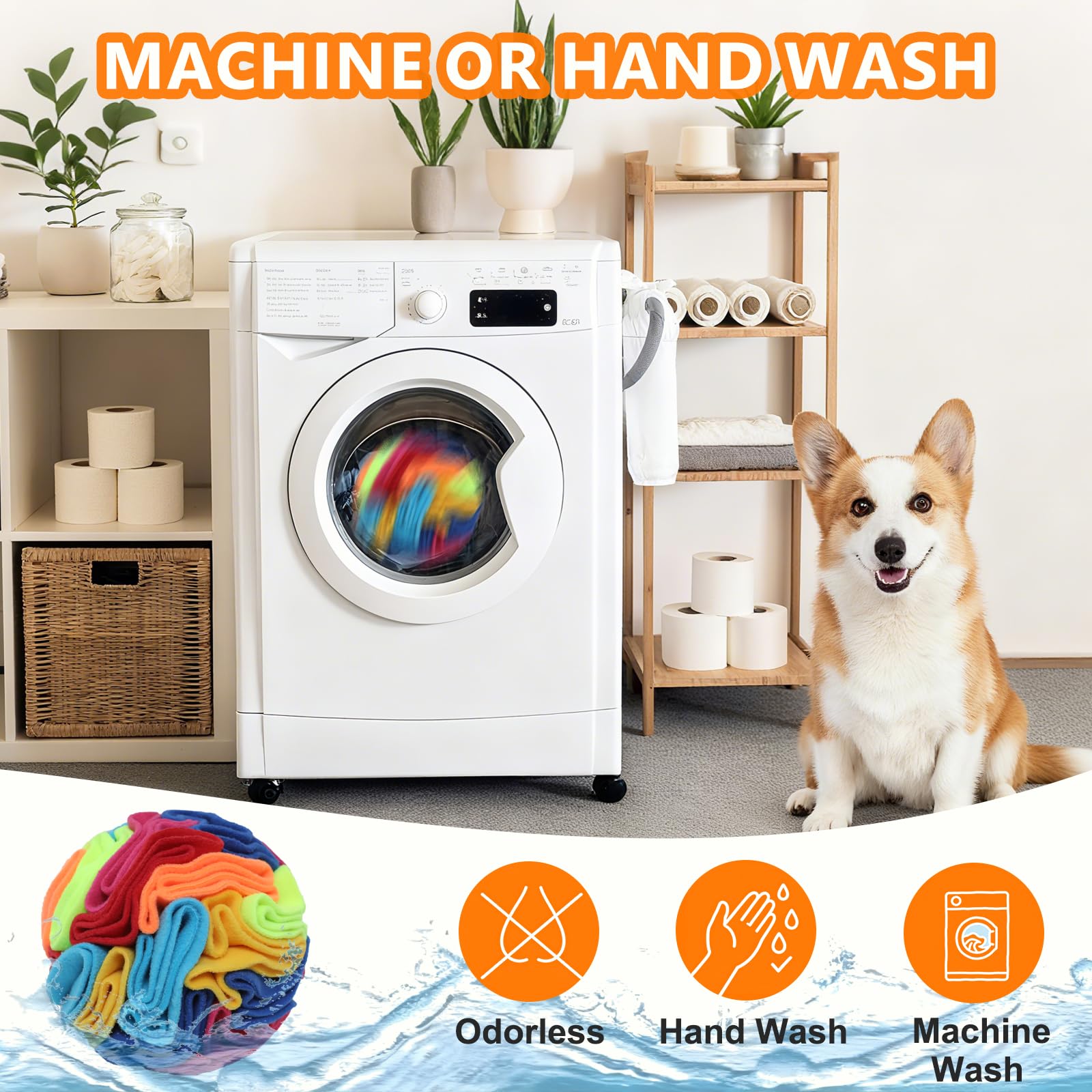 kmirepa snuffle ball machine washable, easy cleanup after messy play.