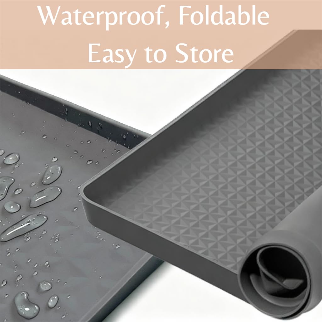 Kmiyivi BPA-free odorless silicone mat is safe for daily use.