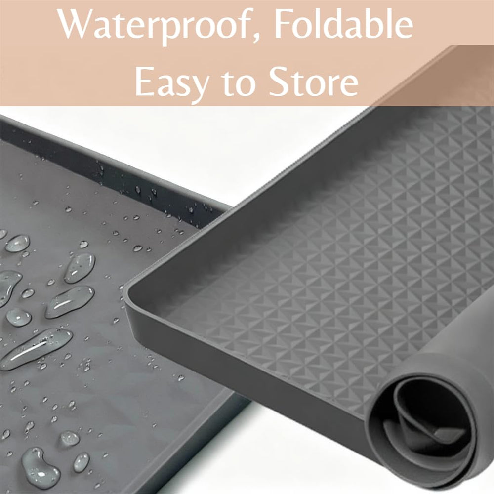 Kmiyivi BPA-free odorless silicone mat is safe for daily use.