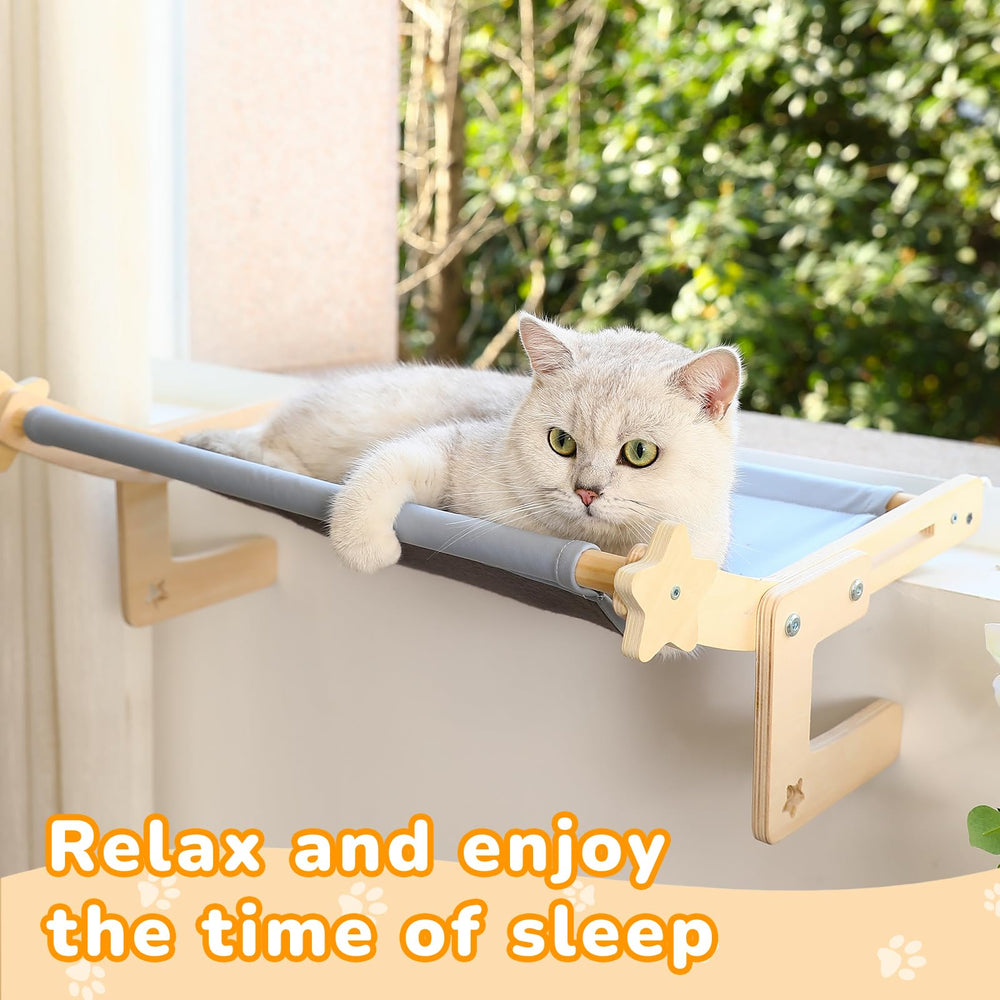 Kmjuix modern-wood-finish blends with home decor for a stylish cat perch
