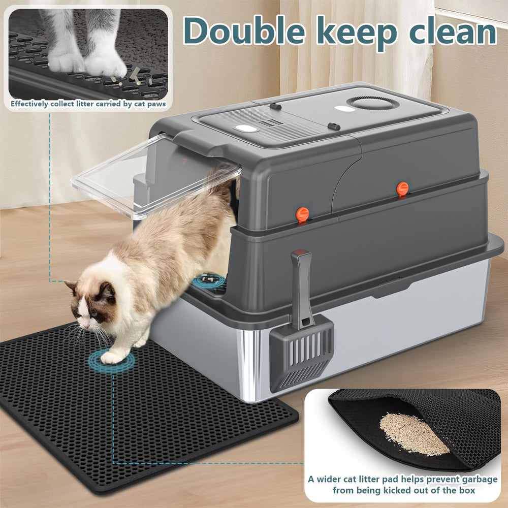 KMNSUN XXXL easy-clean stainless steel surface resists odors after wash.