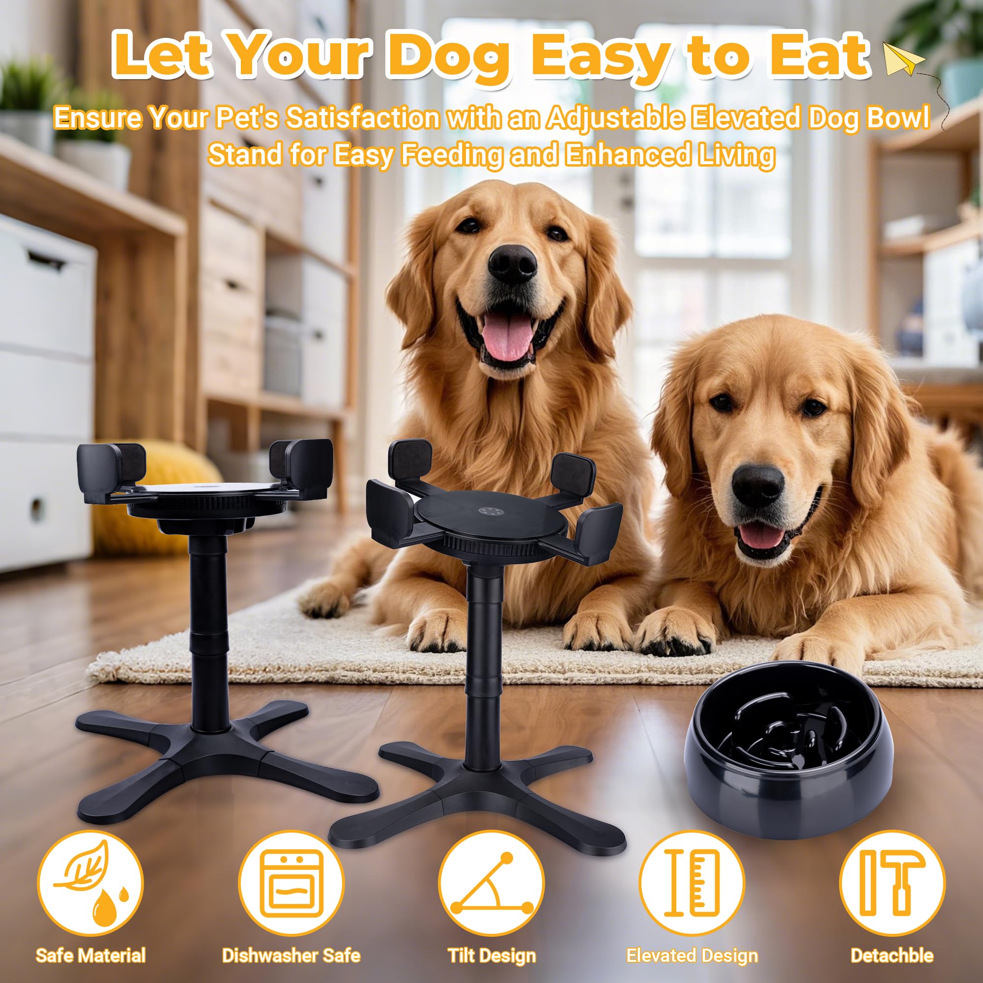 KMXASP detachable bowl and brackets for easy cleaning