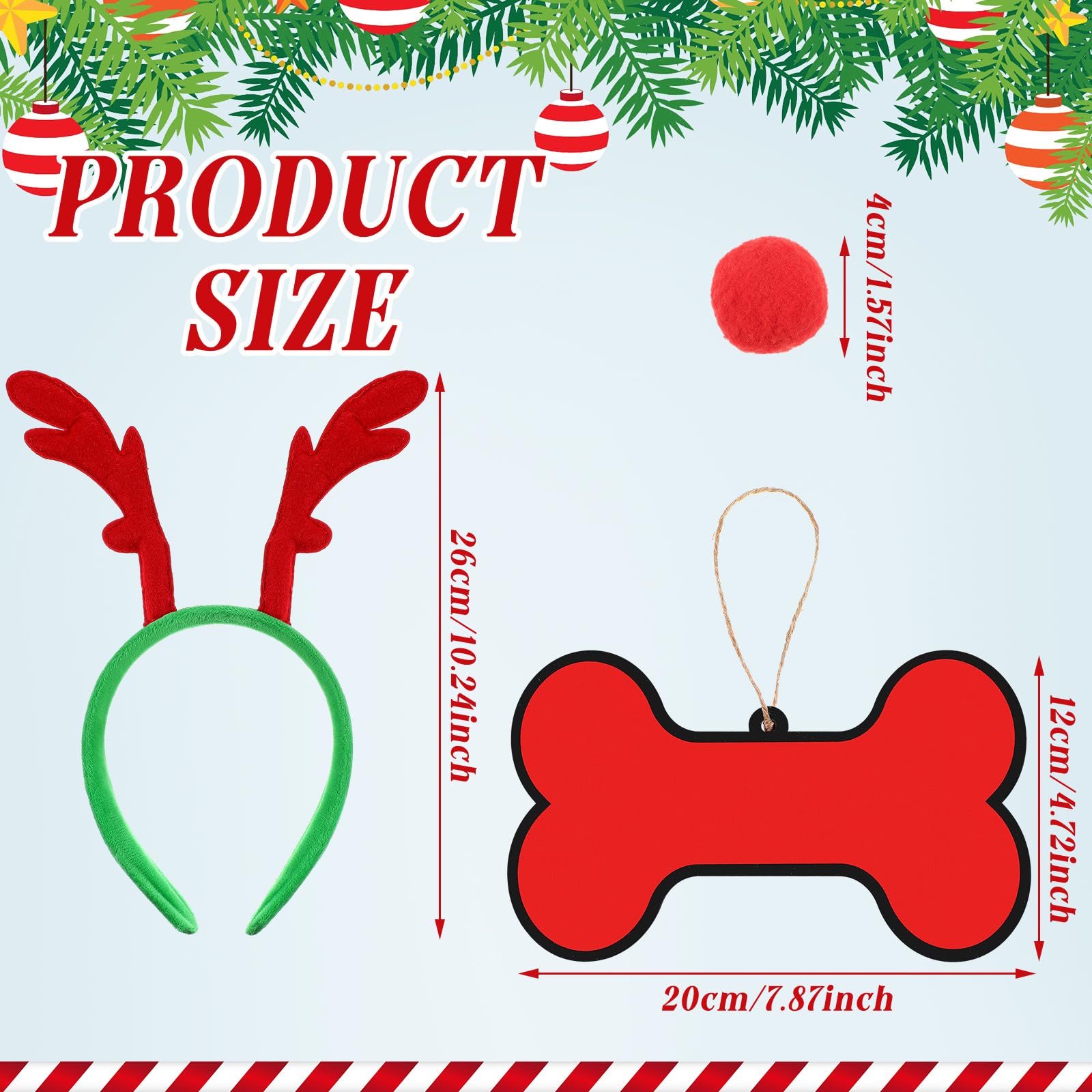 Knitgrip skeleton dog red nose enhances character and festive cheer for yard decorations.