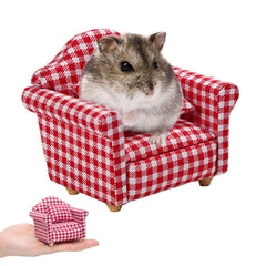 KnocKconK hamster mini cotton sofa chair blue perfect cozy rest for cute photo sessions