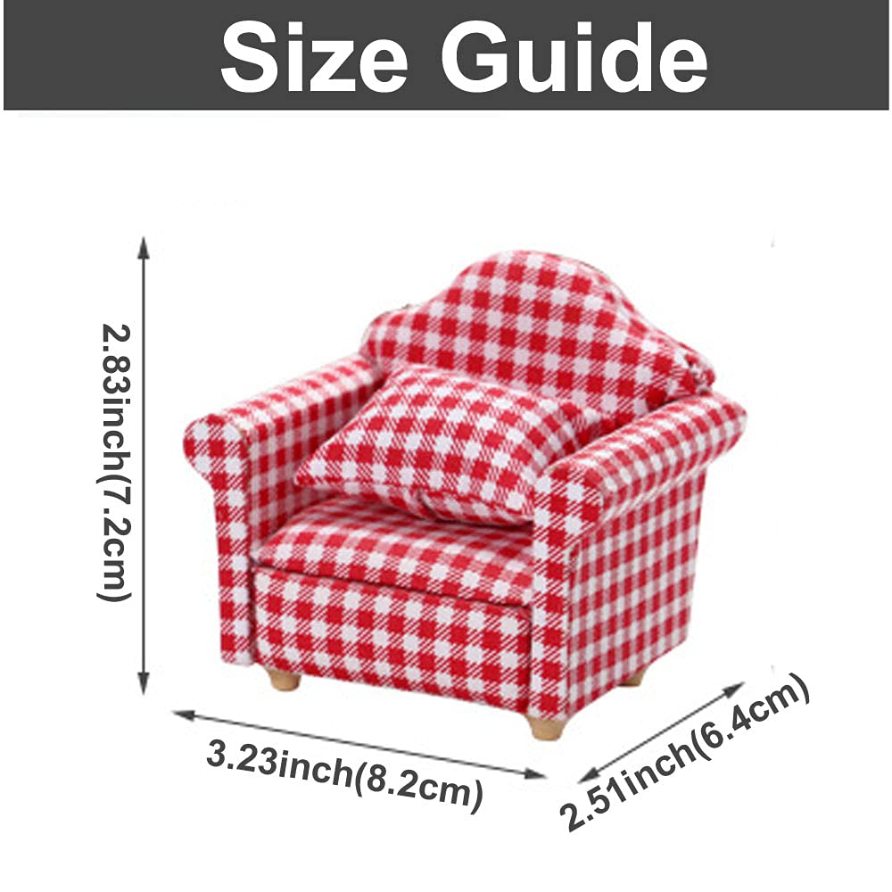 KnocKconK hamster mini cotton sofa chair red vibrant cuddle spot for comfy playtime