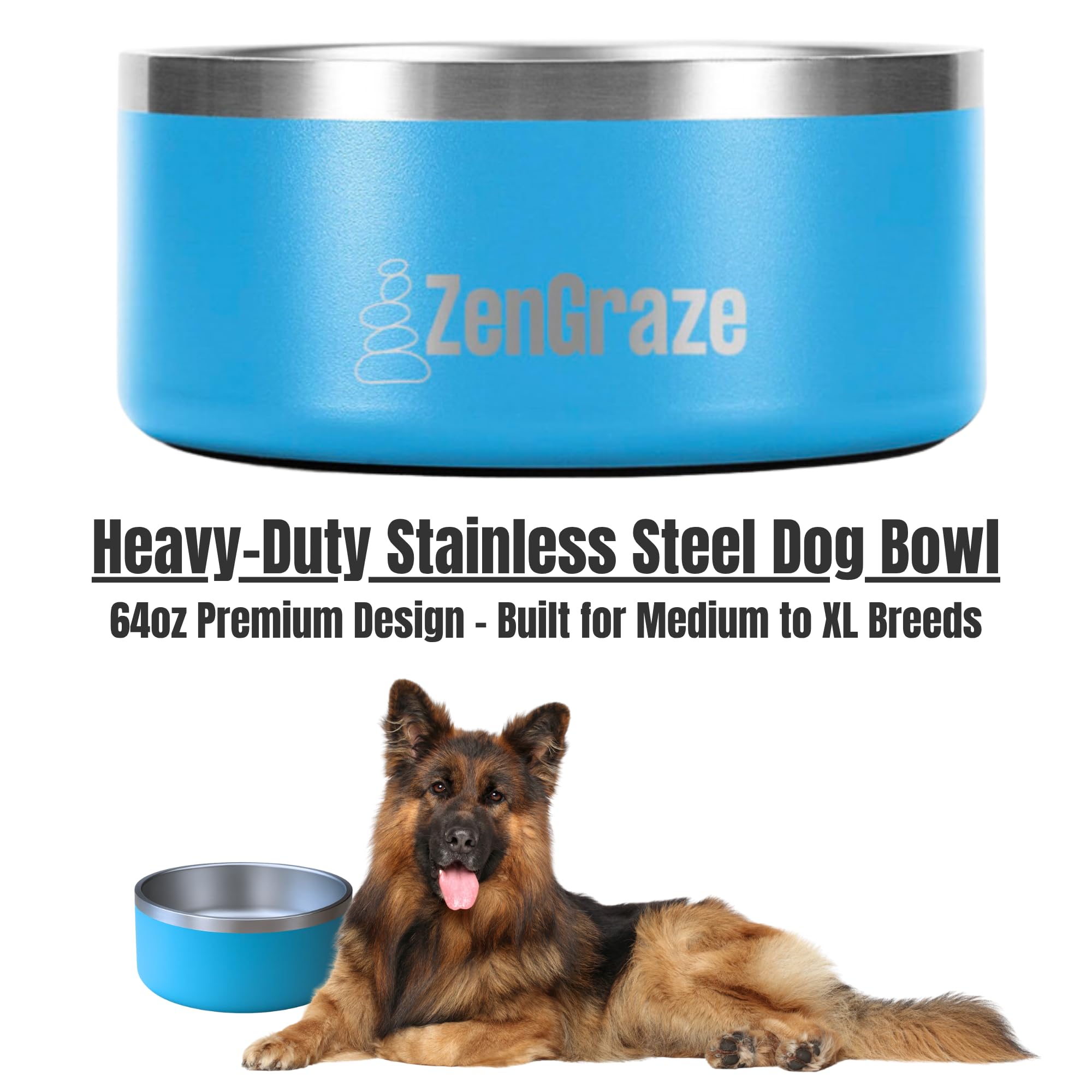 KNRV Commerce stainless steel bowl with silicone lid sealed for travel and leftovers.