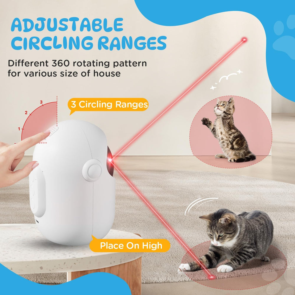Koackl cat toy rechargeable battery inside enables long sessions without interruption.