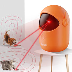 Koackl interactive cat toy orange front view showing design and appeal for indoor play