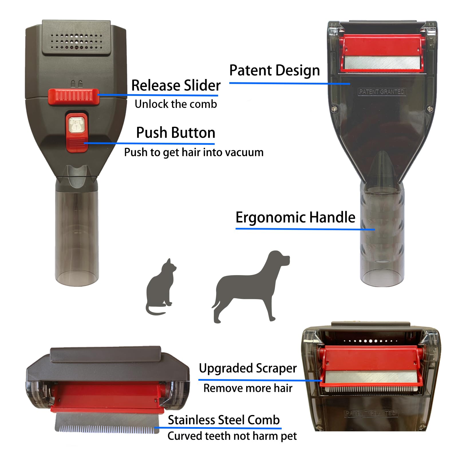Kodahome packaging contents include grooming tool and hoses for setup.