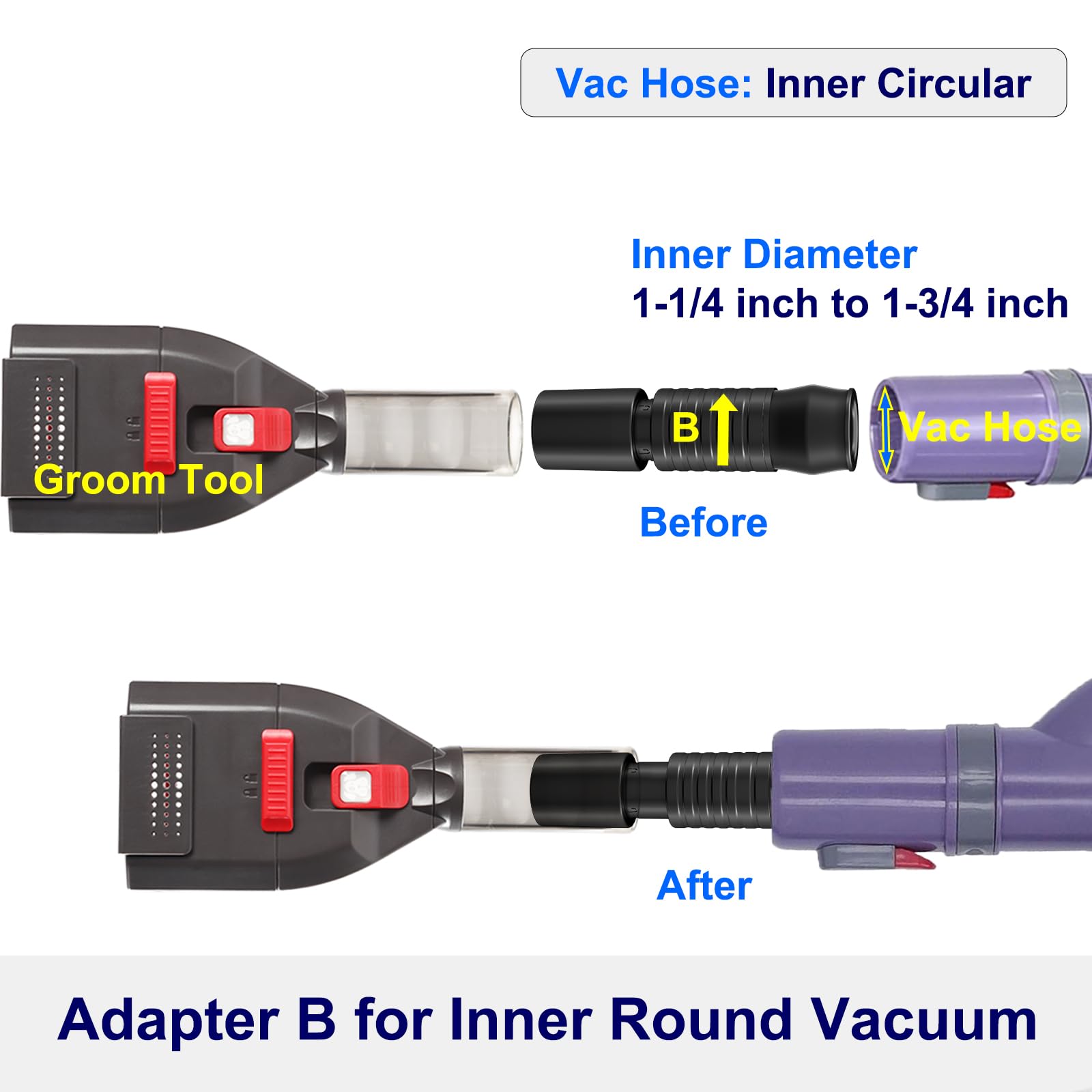 Kodahome vacuum attachment compatibility check for proper fit