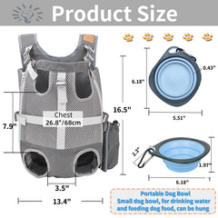 Kodervo adjustable carrier demonstrates abdomen strap fit for small dogs