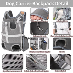 Kodervo front-facing carrier shows head, legs, tail opening for comfort
