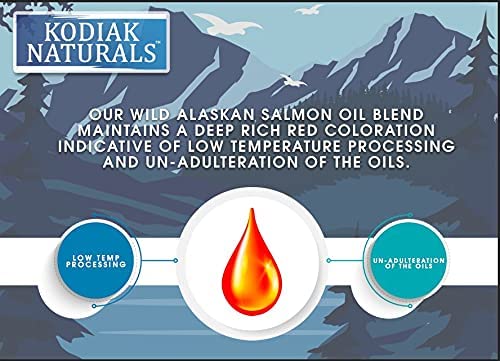 Kodiak Naturals bottle with cat feeding supports coat and skin care.
