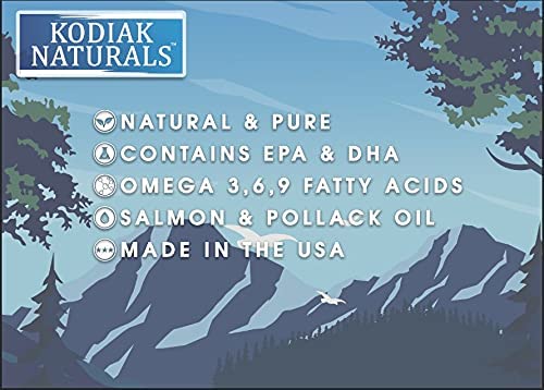 Kodiak Naturals salmon oil on food suggests a tasty addition to meals.