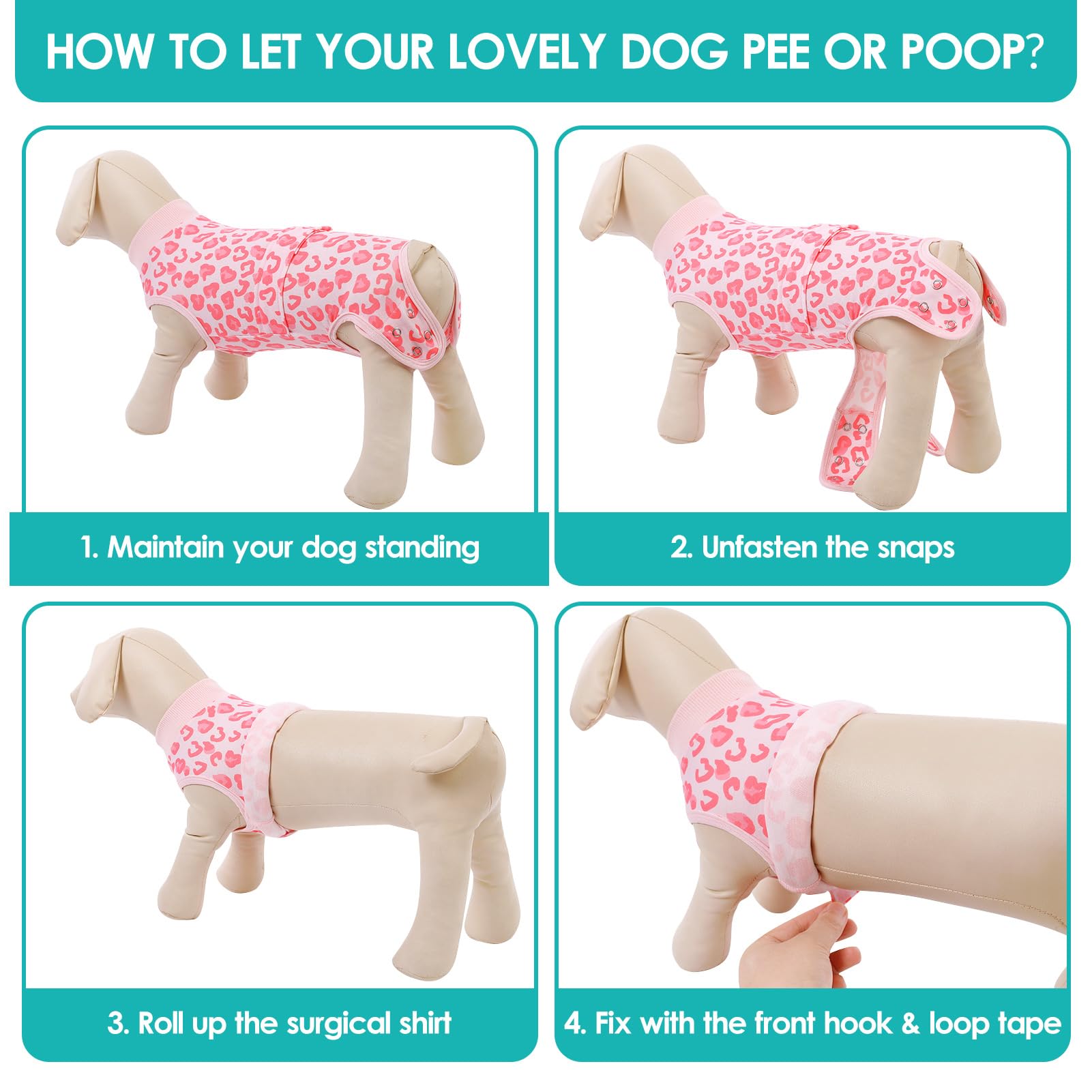 KOESON recovery-suit-dog-multi-use-shedding-shirt suitable for post-op, skin care, and fur control.