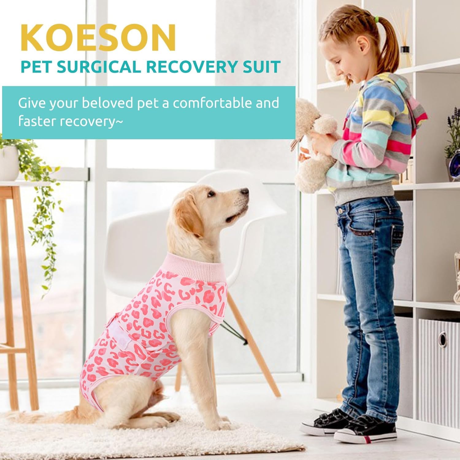 KOESON Recovery Suit pee-hole design lets bathroom breaks without removal