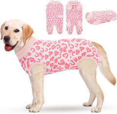 KOESON recovery-suit-dog-post-surgery-full-body keeps the wound clean with full-body coverage.