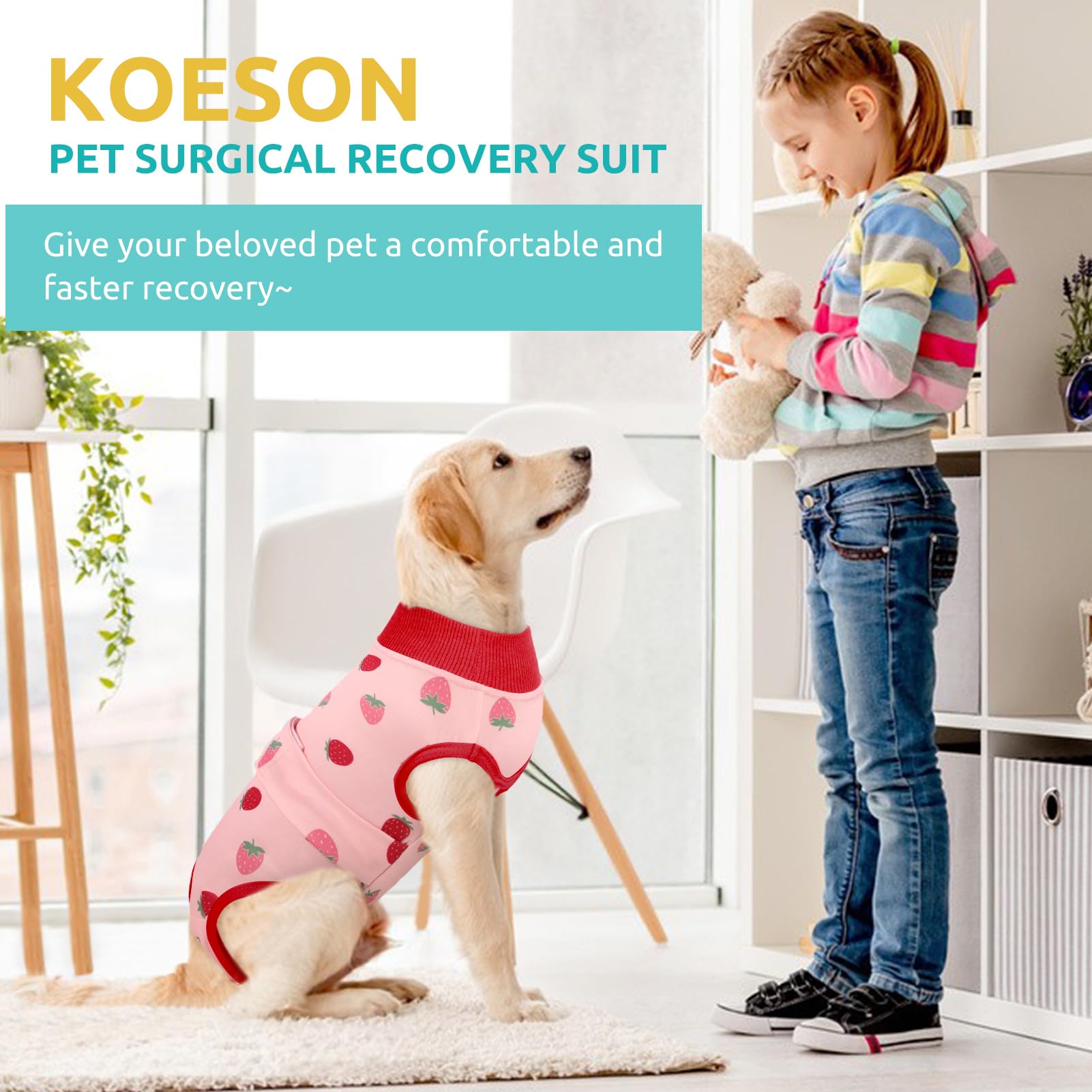 KOESON multi-use suit supports healing, skin care, and shedding control.