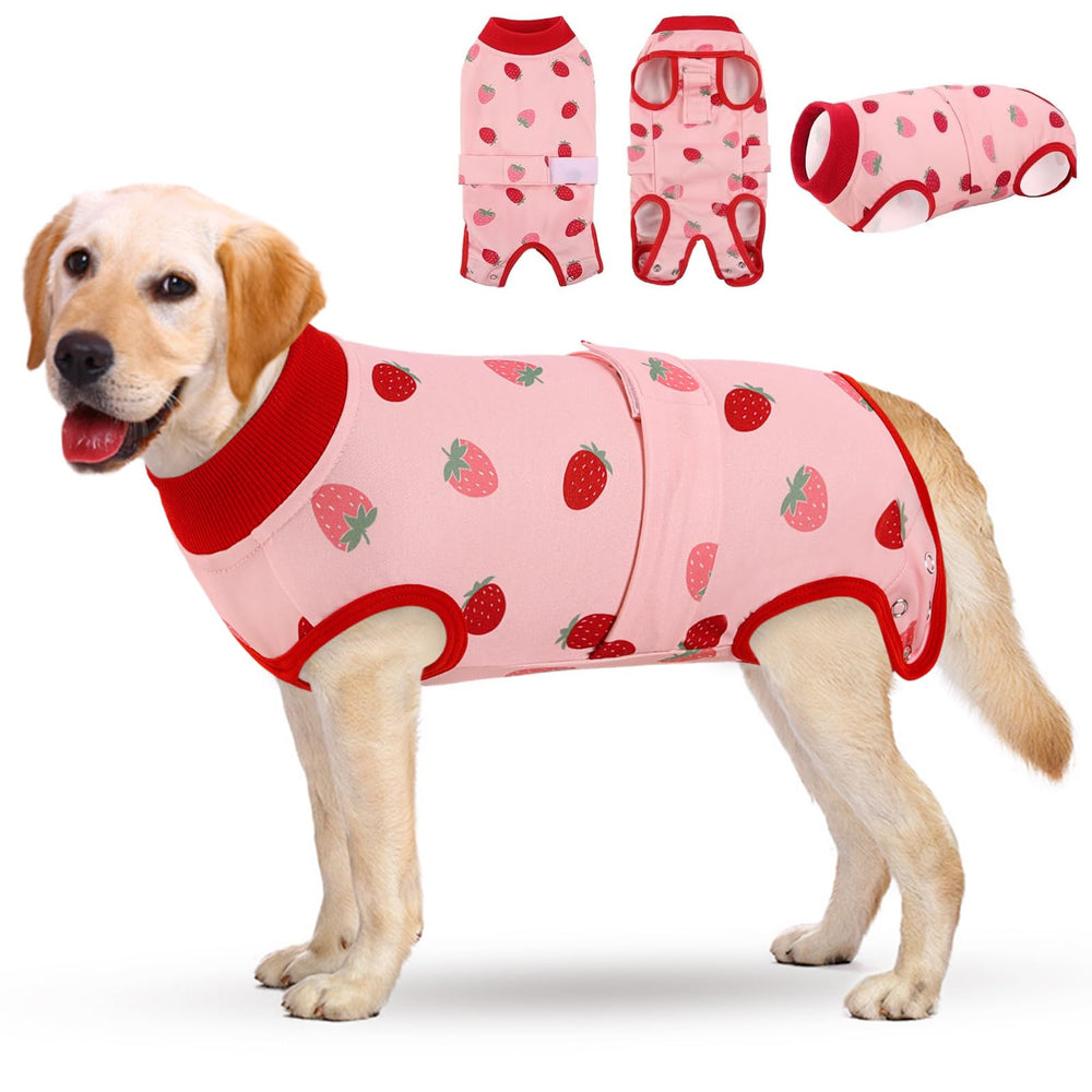 KOESON recovery-suit snap-closure shows easy dressing and secure post-op fit.