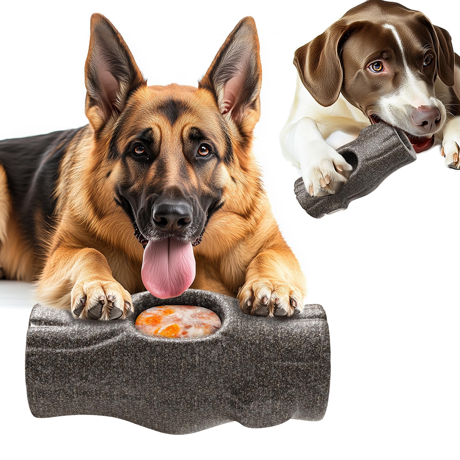 Juguete indestructible kogven para perros mordedores, ideal para mordidas fuertes.