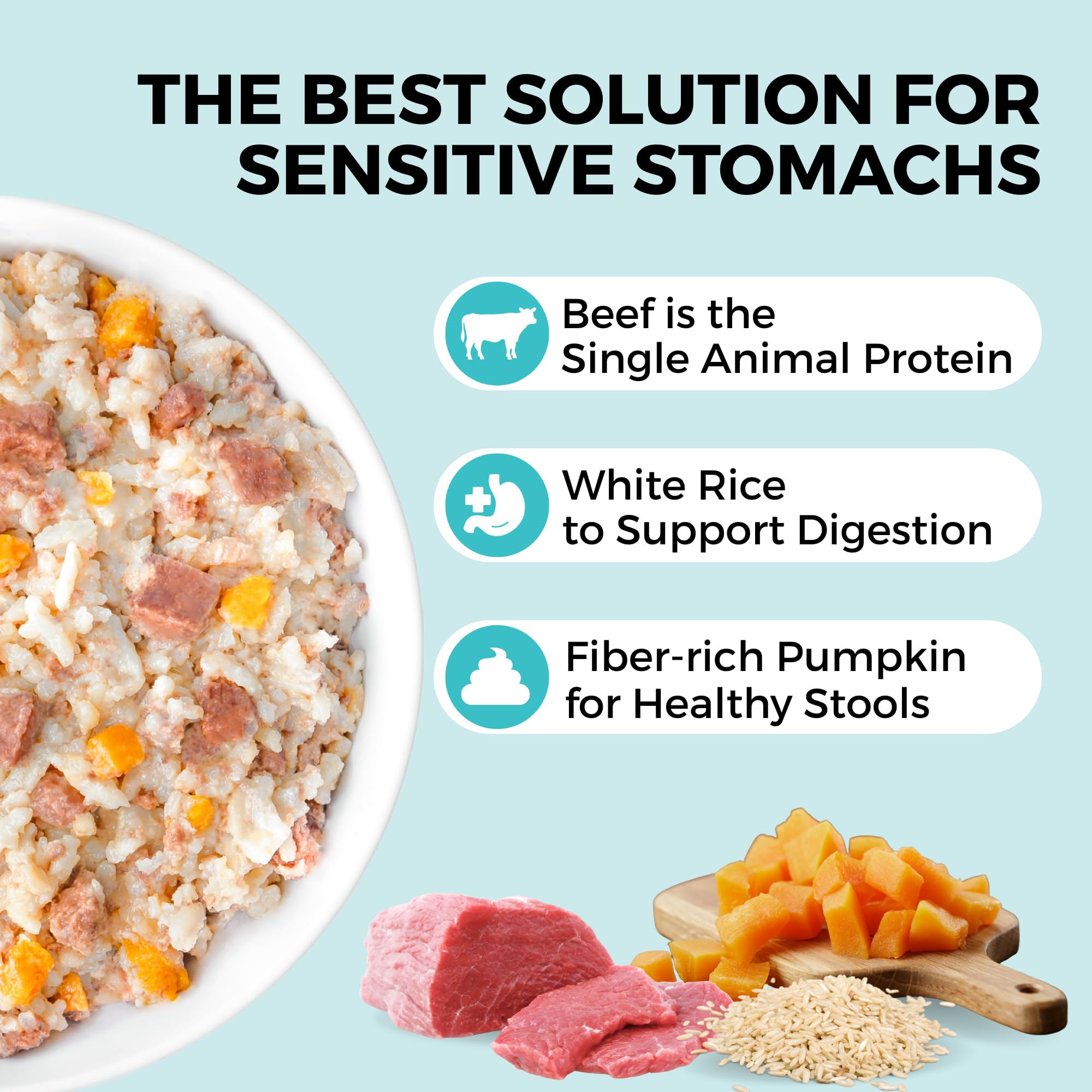 KOHA Bland Diet served in bowl demonstrates ready-to-serve convenience for sensitive stomachs.