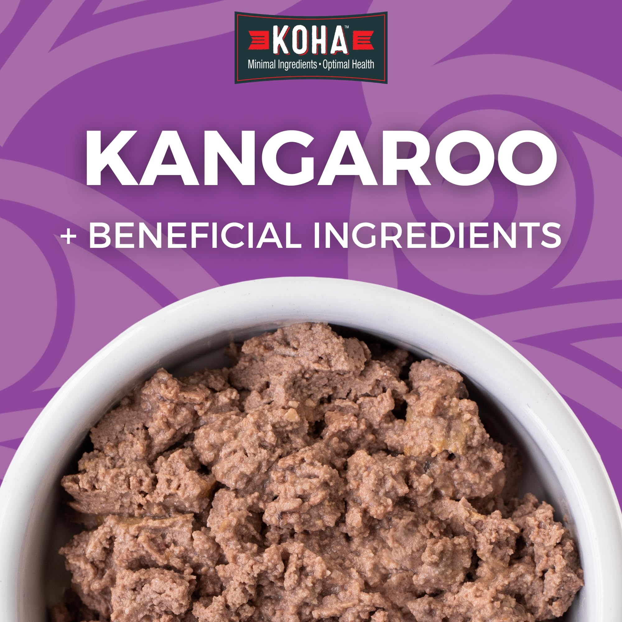 KOHA Kangaroo Paté served in a bowl showing palatable moisture-rich meal.