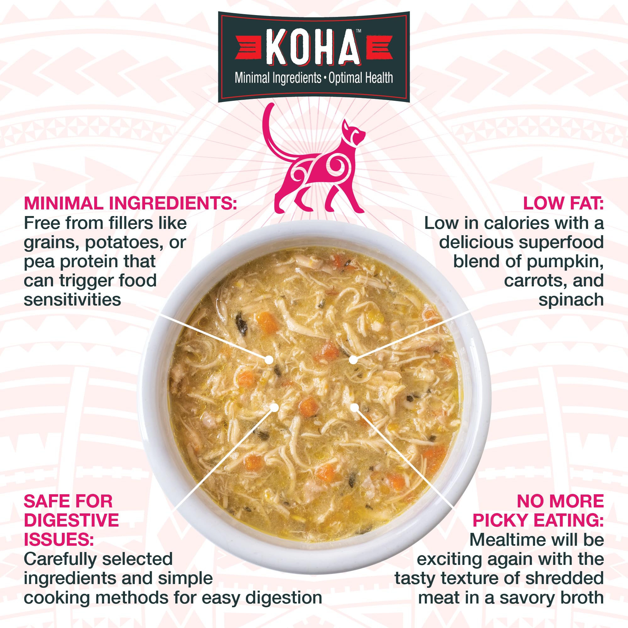 KOHA Pure Shreds duck cans close-up reveals moisture-rich bite-friendly meal for cats.