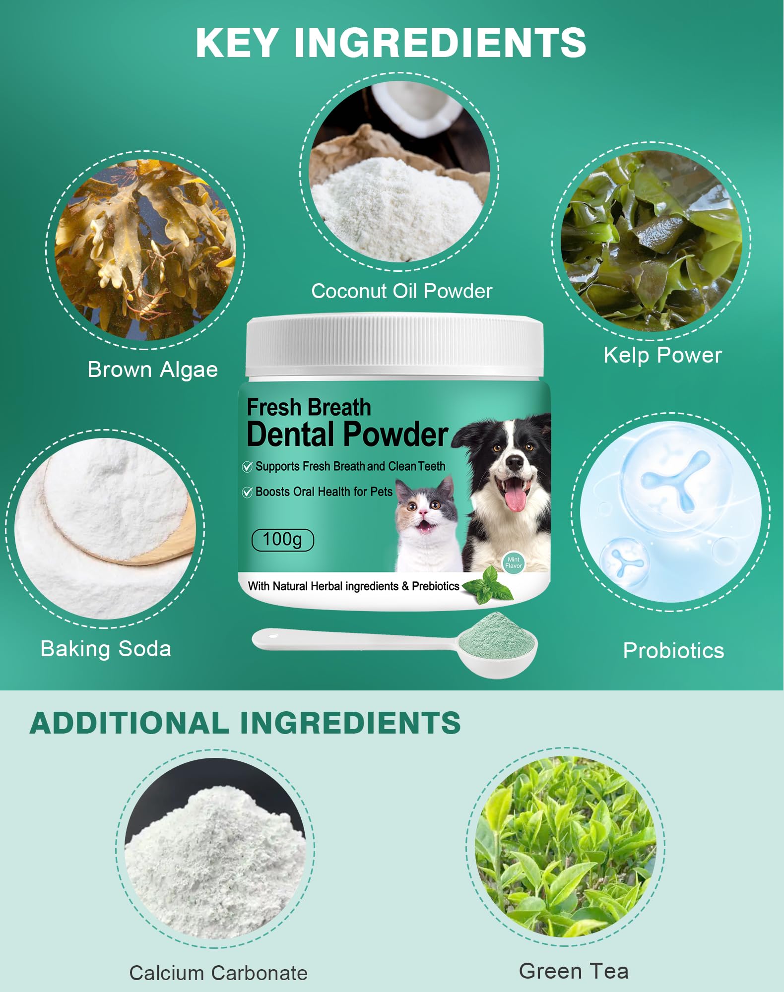 Koite dog teeth powder covers various life stages with safe, convenient use