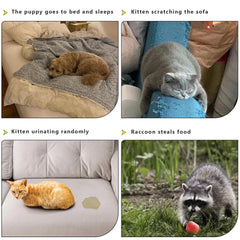 Kokmeya pet repellent mat stakes and ties ensure secure anchoring