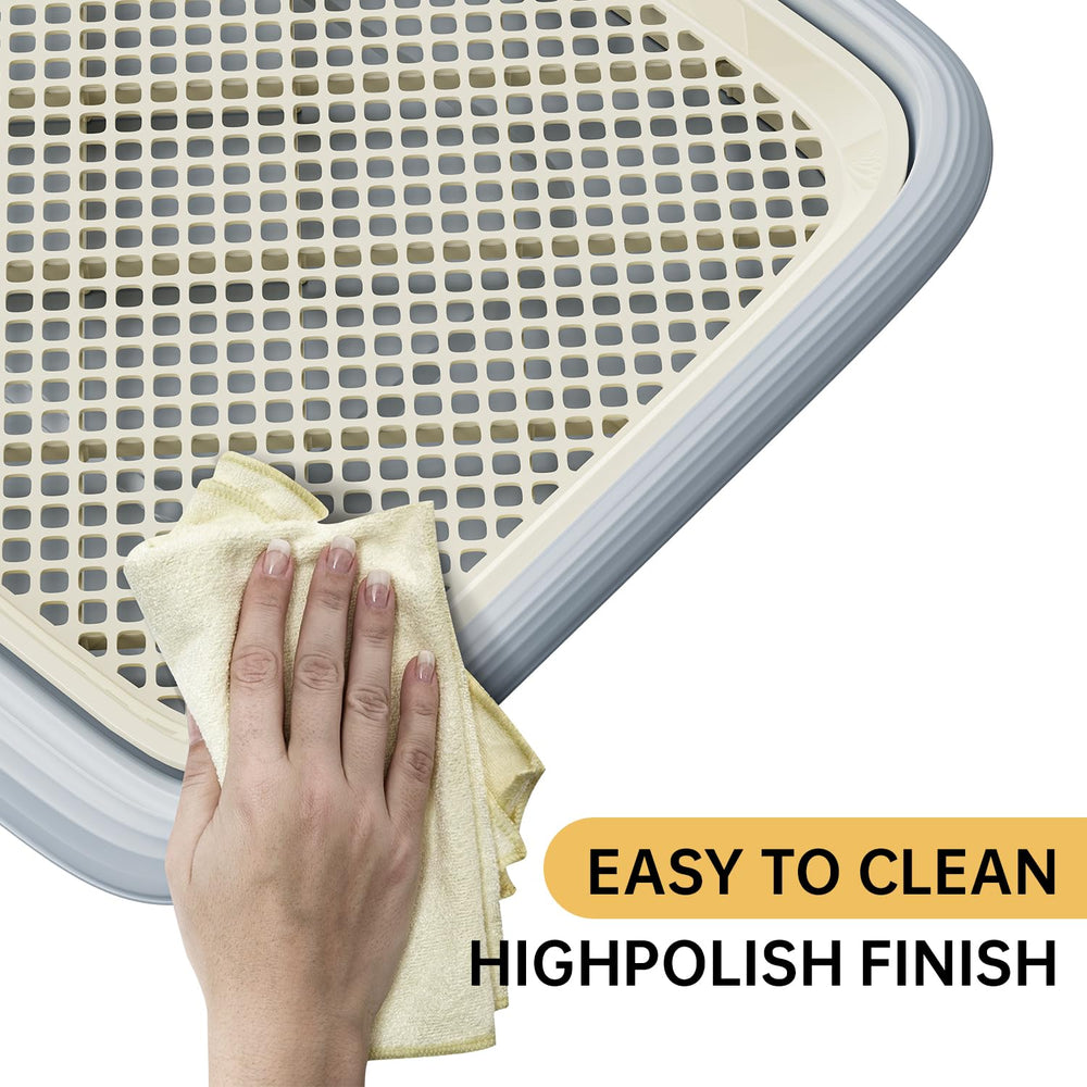 Kola Panda dog potty tray removable-grille enables quick cleaning and pad access