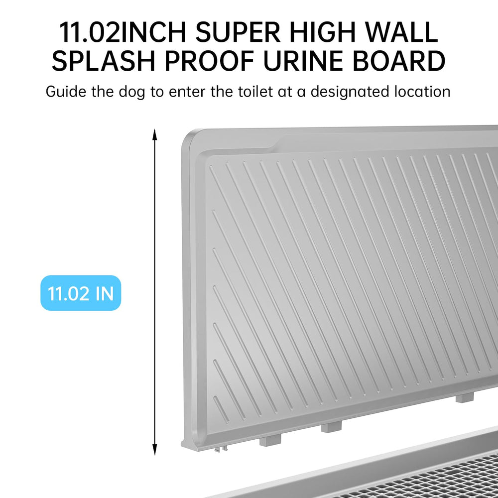 KOLA PANDA potty tray drainage detail highlights fast-drain system