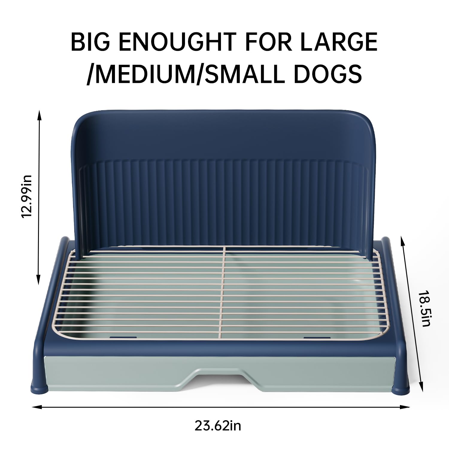 KOLA PANDA litter box for small dogs supports easy housebreaking.