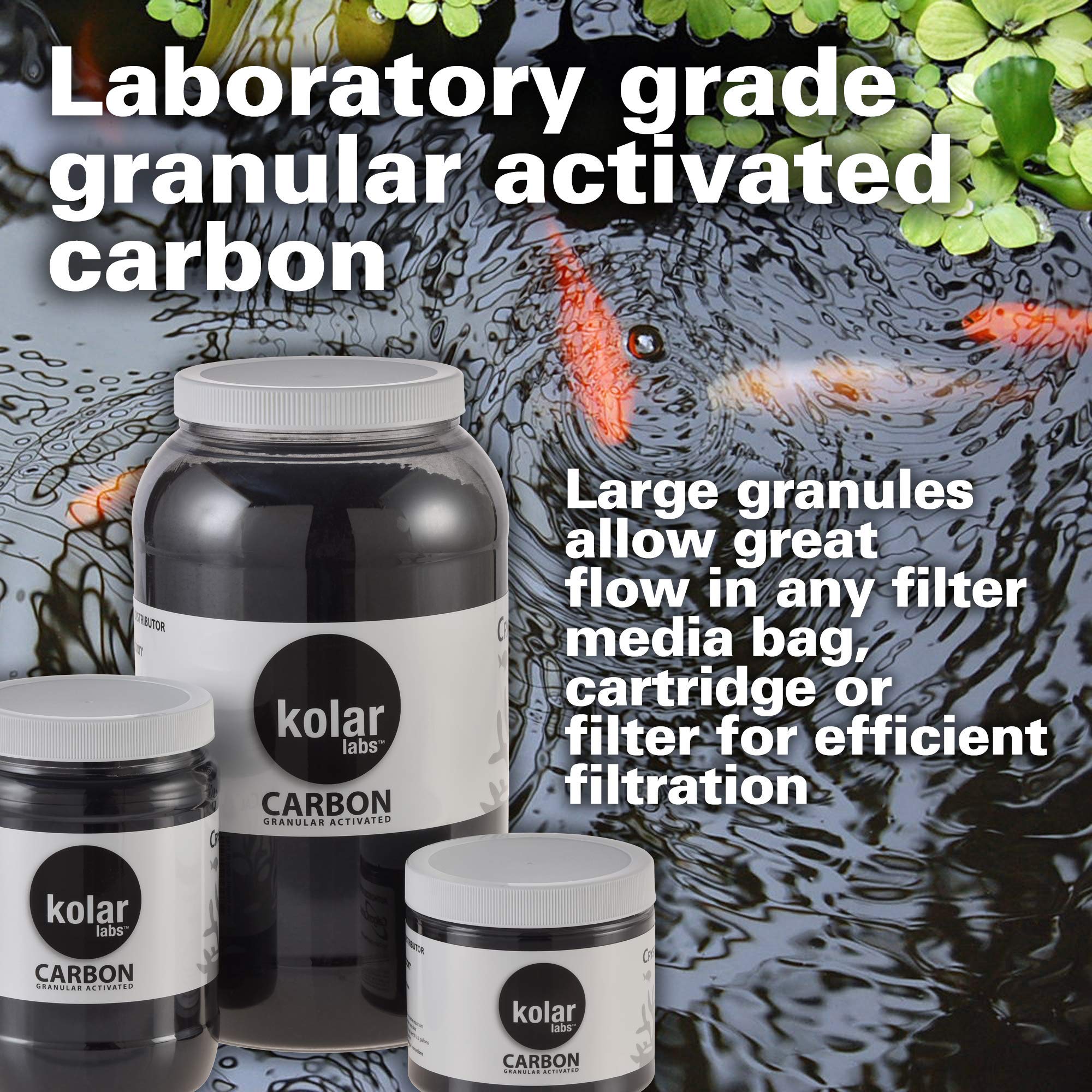 Kolar Labs Crystal Cal Activated Carbon in canister filter boosts water quality