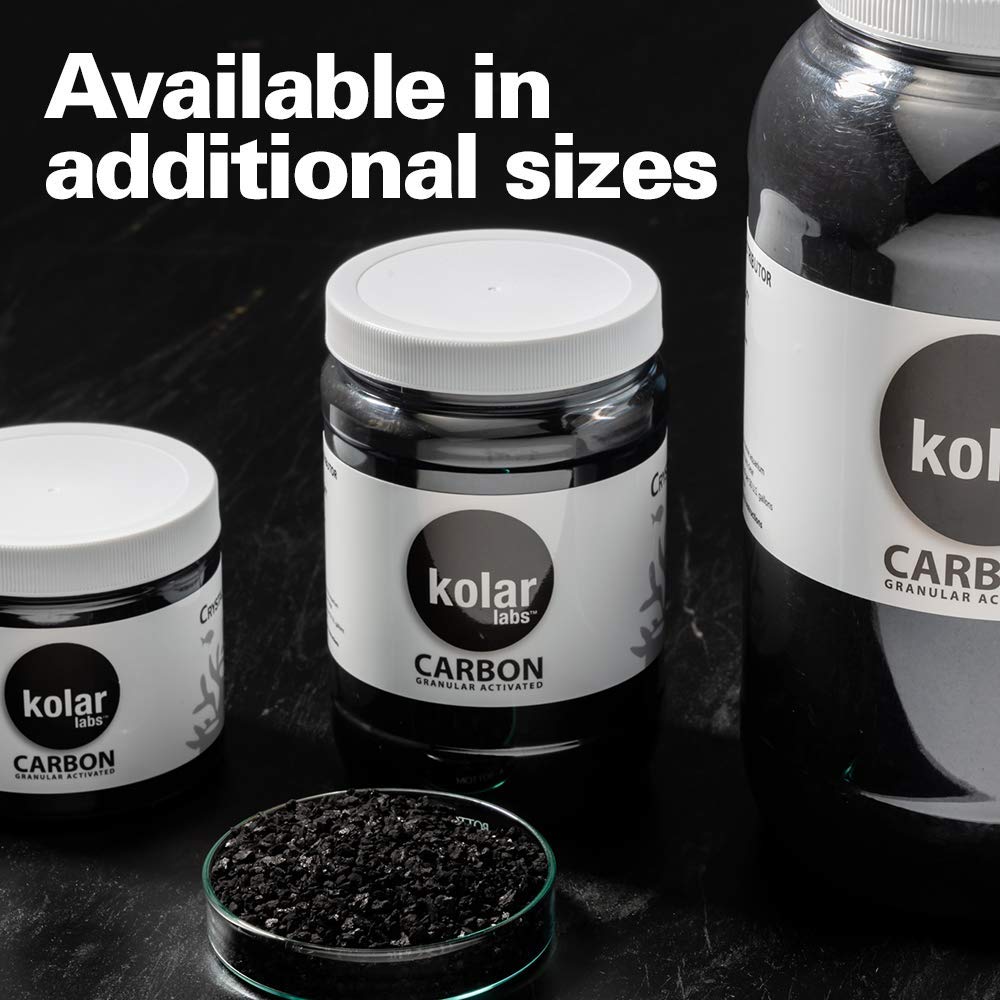 Kolar Labs Crystal Cal Activated Carbon reduces odors in aquarium tanks
