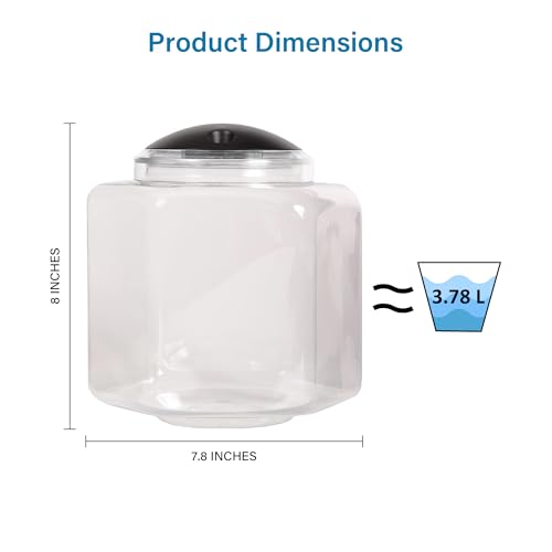 Koller Products Hex Bettatank dimensions 7.8 x 7.8 x 8 inches for compact spaces.
