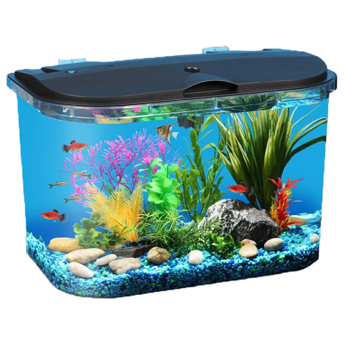Koller Products Panaview 5gal tank front view ideal for space-saving desks.