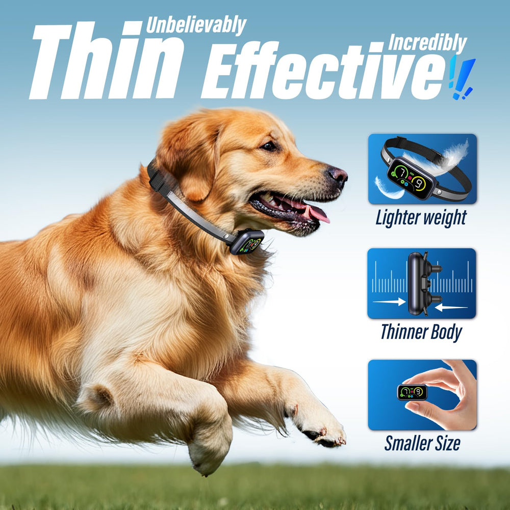 Kollgux dog bark collar AI chip close-up emphasizing smart sensitivity.