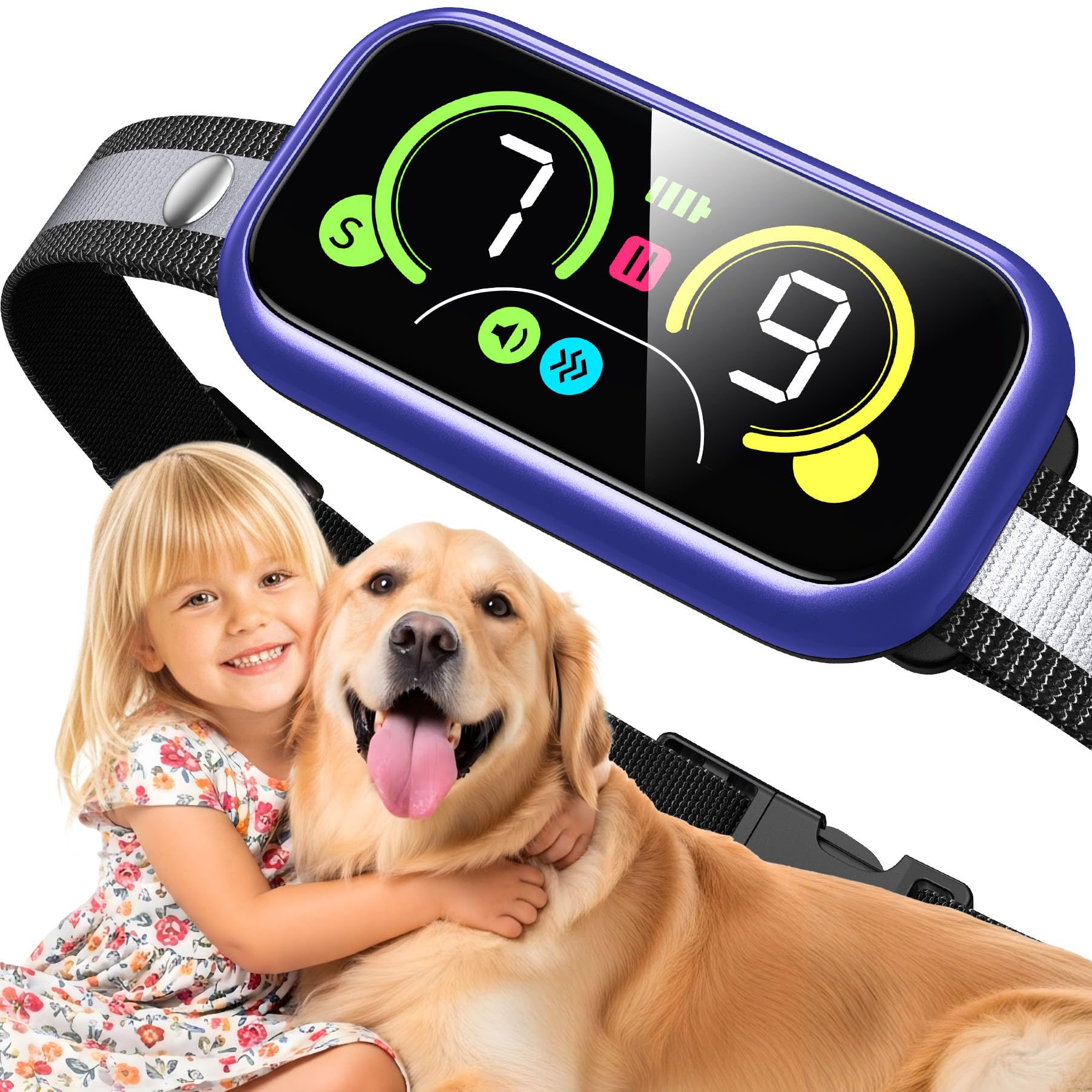 Kollgux Dog Bark Collar Pro front view for discreet daily wear.