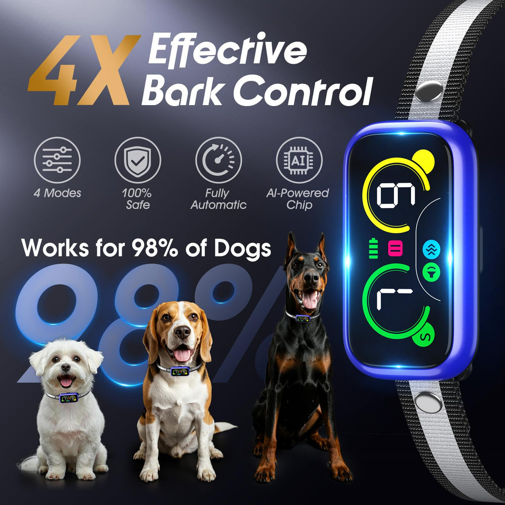 Kollgux Dog Bark Collar Pro side view showing slim profile for comfort.