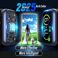Kollgux dog bark collar side profile highlights compact design for all-day wear.
