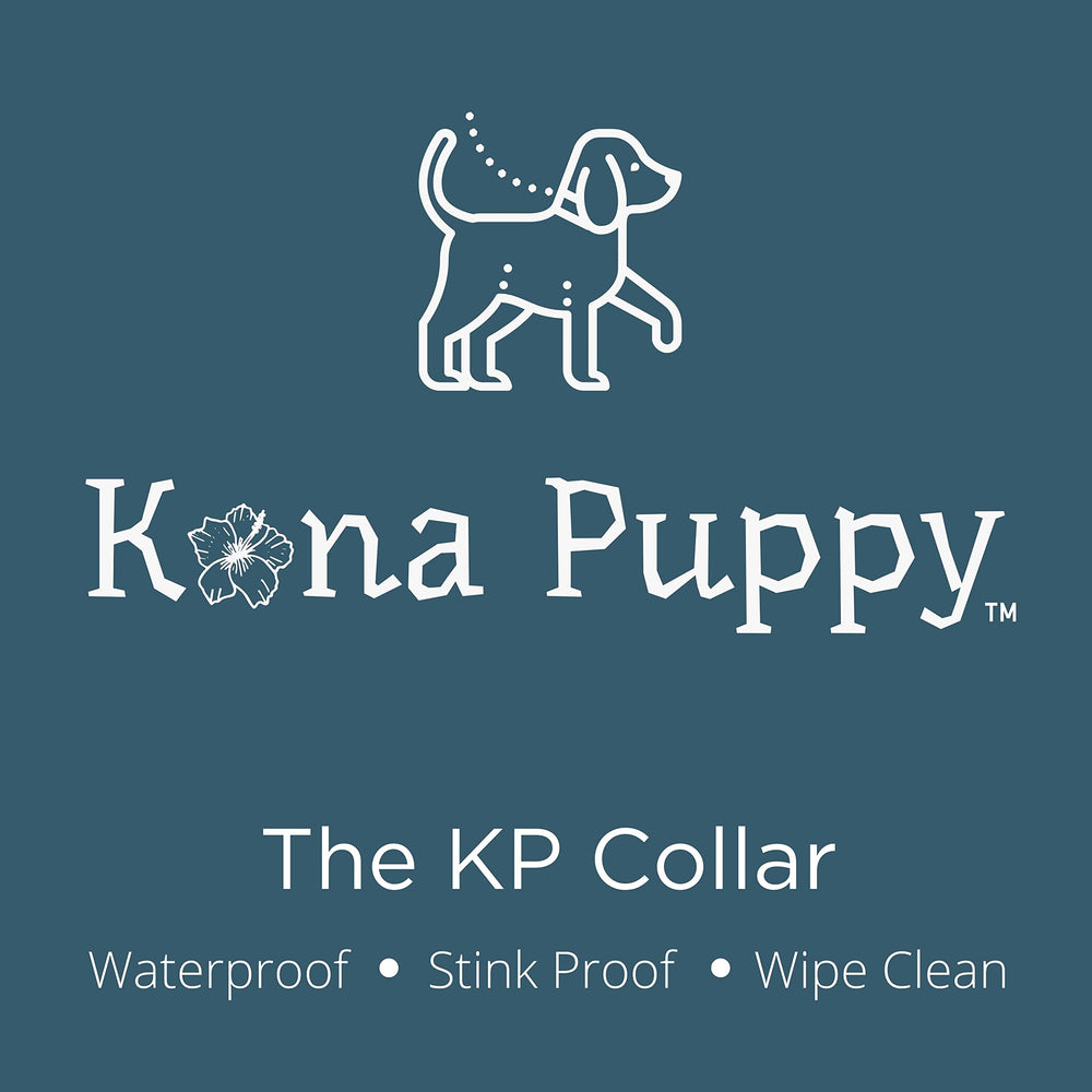 Kona Puppy easy-clean waterproof strap in action during muddy walk.
